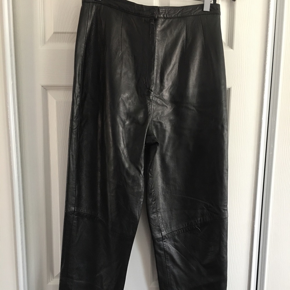 Pre-owned Black Leather Pants